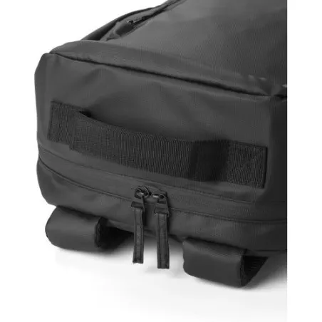 Sac à dos déperlant en polyester personnalisé Brecken Matières : acier inoxydable Couleurs : bleu marine objet publicitaire robu