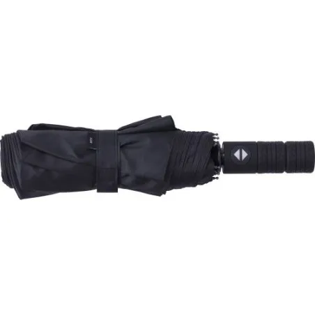 Parapluie pliable écologique en rPET 190T - Kameron Matières : aluminium Couleurs : argenté cadeau entreprise pas cher