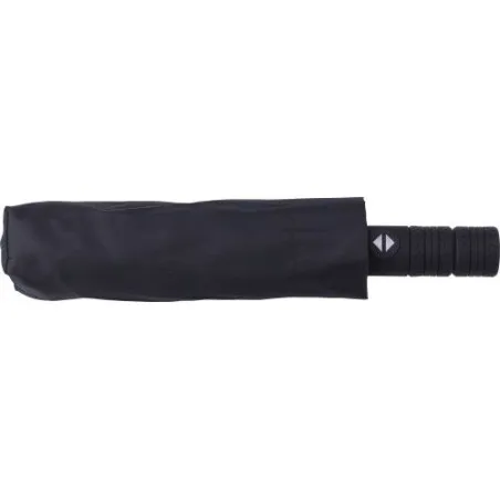 Parapluie pliable écologique en rPET 190T - Kameron Matières : aluminium Couleurs : argenté goodies publicitaire événementiel