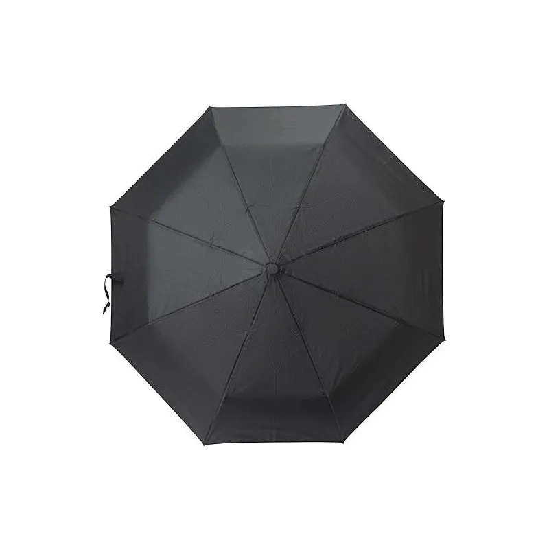 Parapluie pliable écologique en rPET 190T - Kameron Matières : aluminium Couleurs : argenté impression haute définition