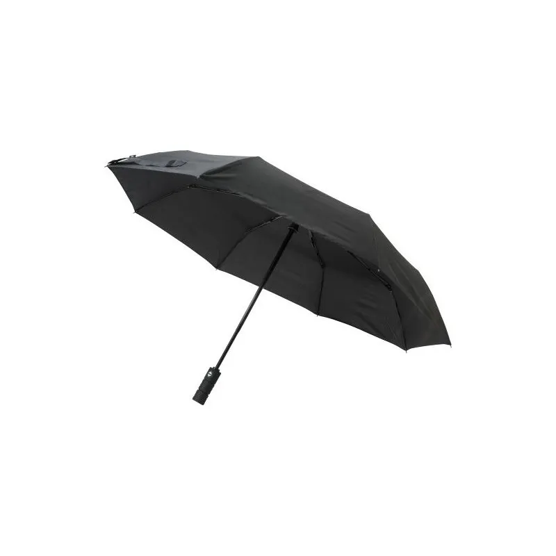Parapluie pliable écologique en rPET 190T - Kameron Matières : aluminium Couleurs : argenté livraison express 24h 48h