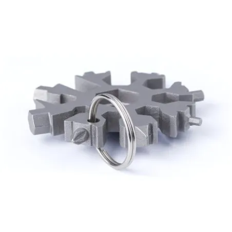 Outil multifonction personnalisé en acier inoxydable - Abel Matières : aluminium Couleurs : rouge impression haute définition