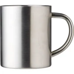 Mug personnalisé double paroi en acier inoxydable Braylen Matières : aluminium Couleurs : doré