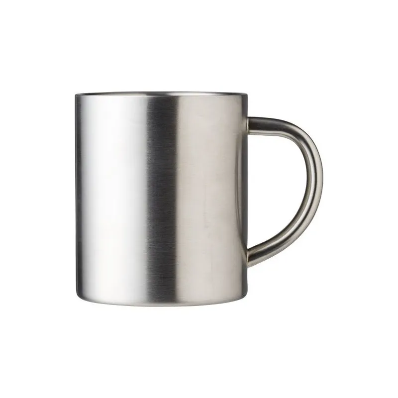 Mug personnalisé double paroi en acier inoxydable Braylen Matières : aluminium Couleurs : doré