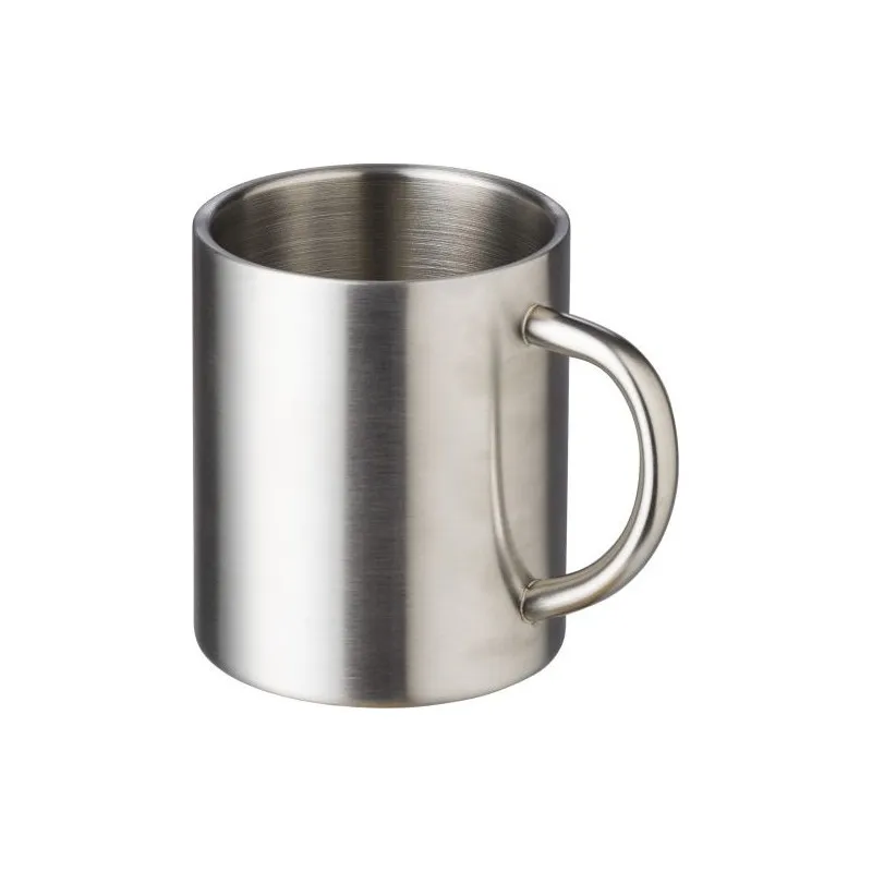Mug personnalisé double paroi en acier inoxydable Braylen Matières : aluminium Couleurs : doré personnalisable avec votre logo