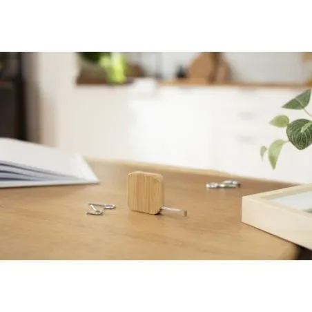 Mètre-ruban en bambou Callum - Éco-responsable et Pratique Personnalisé