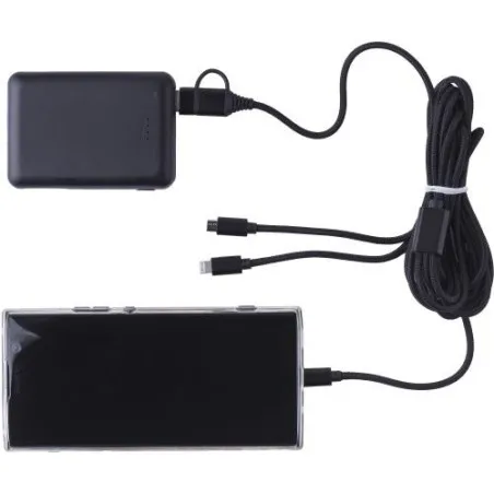 Câble de charge personnalisé en nylon pratique Sable pas cher Matières : papier Couleurs : blanc goodies publicitaire événementi