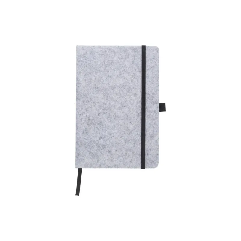 Carnet A5 personnalisé en feutre écologique rPET Harper Matières : PET Couleurs : bleu royal