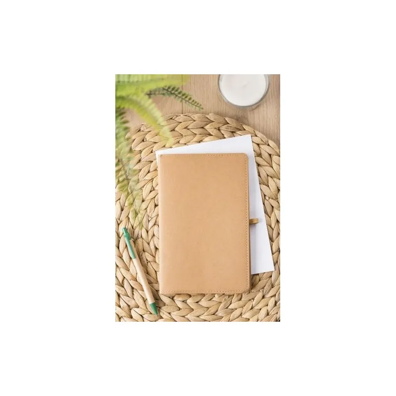 Carnet A5 personnalisé en papier kraft - Johanna Matières : Polycarbonate (PC) Couleurs : assortiment impression haute définitio