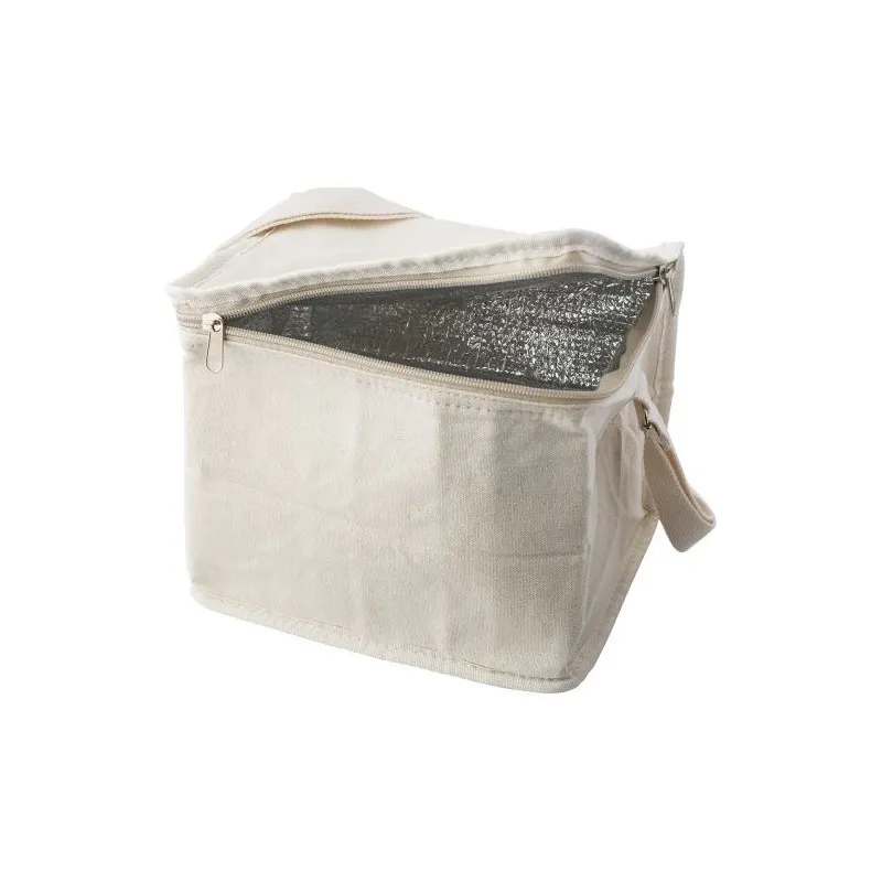Sac isotherme personnalisé en toile Misha Matières : PET Couleurs : blanc
