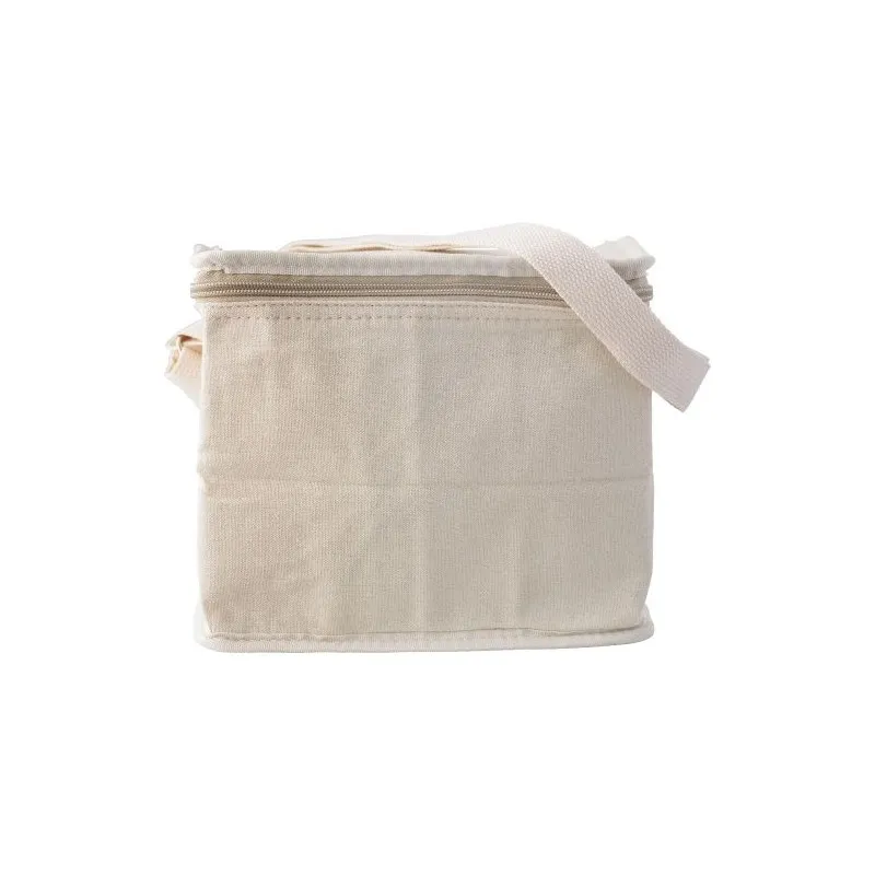 Sac isotherme personnalisé en toile Misha Matières : PET Couleurs : blanc personnalisable avec votre logo