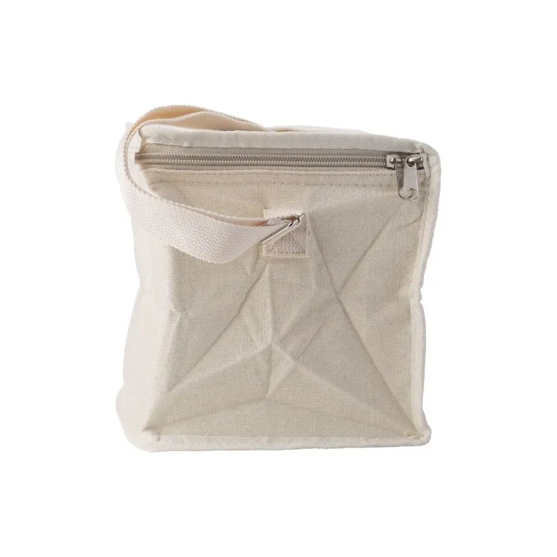 Sac isotherme personnalisé en toile Misha Matières : PET Couleurs : blanc cadeau entreprise pas cher
