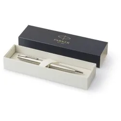 Stylo bille en acier inoxydable luxe Sonnet Matières : grès Couleurs : blanc 2