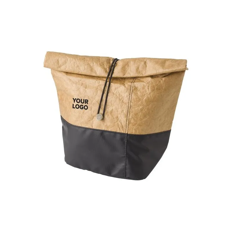 Sac isotherme écologique en non-tissé et polyester 600D Kerry Matières : grès Couleurs : blanc livraison express 24h 48h