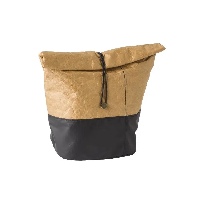 Sac isotherme écologique en non-tissé et polyester 600D Kerry Matières : grès Couleurs : blanc objet promotionnel éco-responsabl