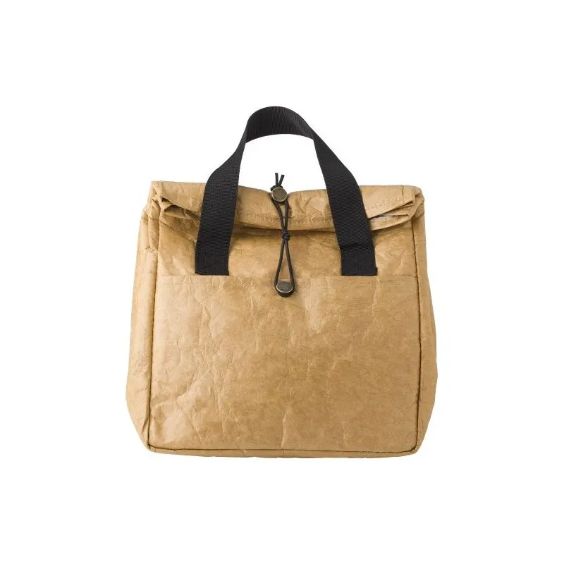 Sac isotherme personnalisé en non-tissé et polyester pour événements Carmina Matières : grès Couleurs : bleu cadeau entreprise p