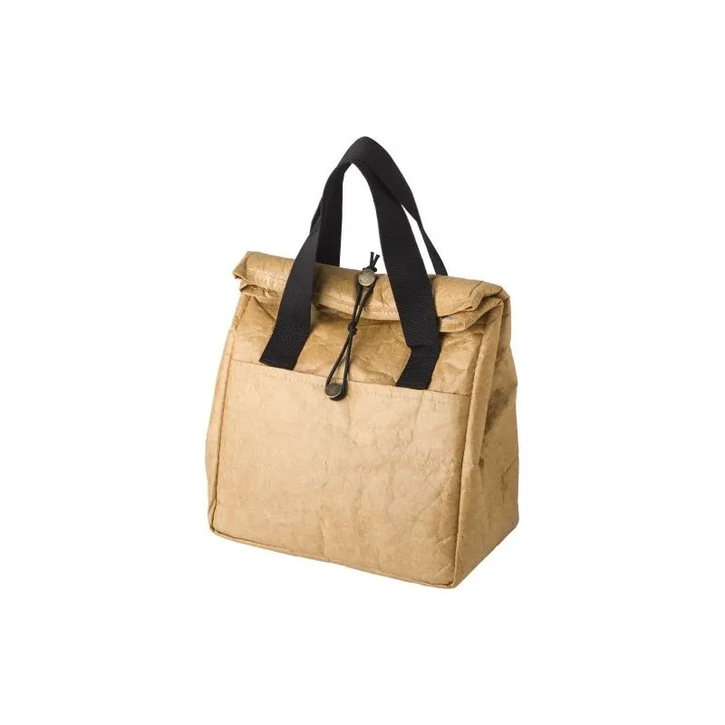 Sac isotherme personnalisé en non-tissé et polyester pour événements Carmina Matières : grès Couleurs : bleu goodies publicitair