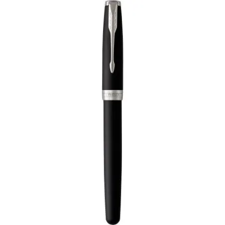 Stylo de Luxe Personnalisé Roller Parker Sonnet pas cher Matières : grès Couleurs : noir personnalisable avec votre logo