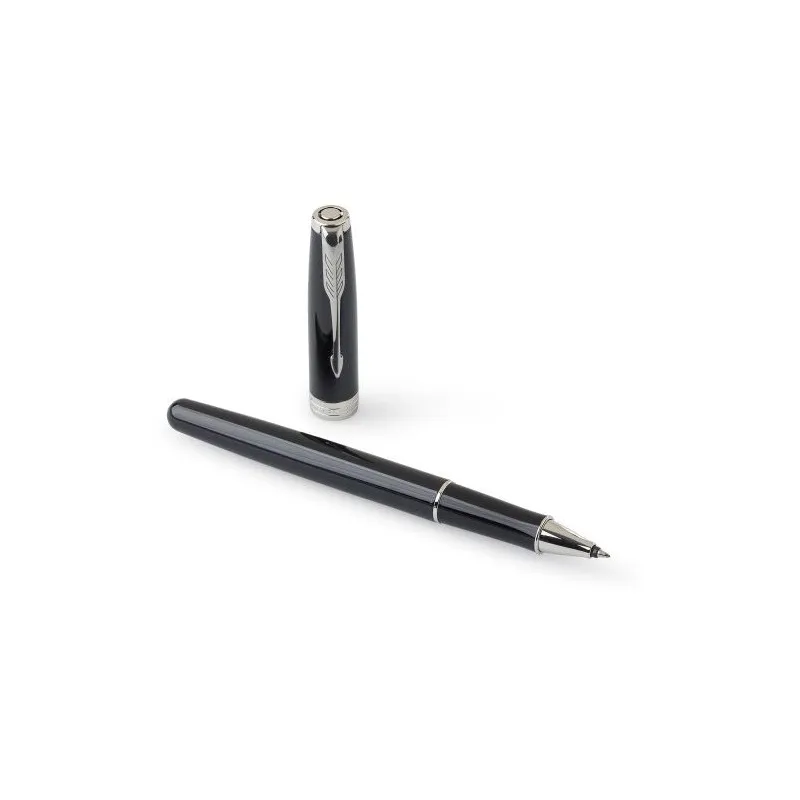Stylo de Luxe Personnalisé Roller Parker Sonnet pas cher Matières : grès Couleurs : noir cadeau entreprise pas cher
