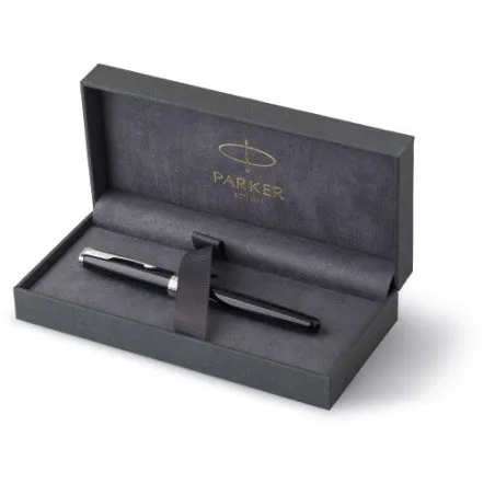 Stylo de Luxe Personnalisé Roller Parker Sonnet pas cher Matières : grès Couleurs : noir impression haute définition