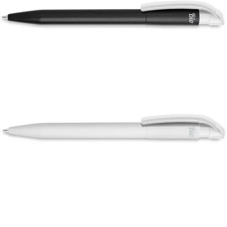 Stylo à bille écologique BIO PLA personnalisé S45 - Cadeau d'entreprise Couleurs : noir impression haute définition