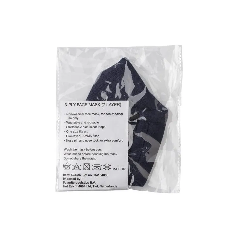 Masque Réutilisable en Coton et Polyester Riyan