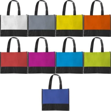 Sac shopping écologique en non-tissé personnalisable Brenda Matières : PET recyclé Couleurs : translucide Contenance : 720 ml ca
