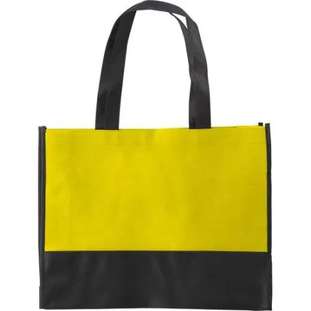 Sac shopping écologique en non-tissé personnalisable Brenda Matières : PET recyclé Couleurs : bleu Contenance : 720 ml marquage 