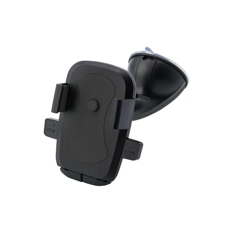 Support de téléphone personnalisé pratique idéal pour voiture - Laurine Matières : aluminium recyclé&nbsp; Couleurs : argenté impress