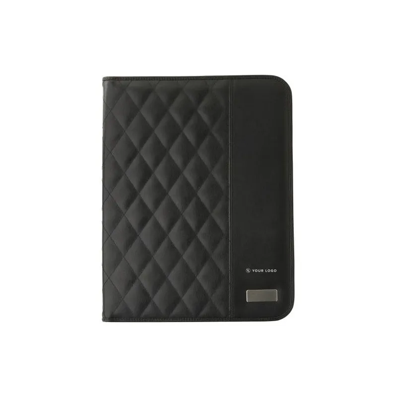 Conférencier A4 Personnalisé en PU Gitta - Objet Publicitaire Matières : aluminium recyclé  Couleurs : bleu personnalisable avec