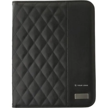 Conférencier A4 Personnalisé en PU Gitta - Objet Publicitaire Matières : aluminium recyclé  Couleurs : bleu personnalisable avec