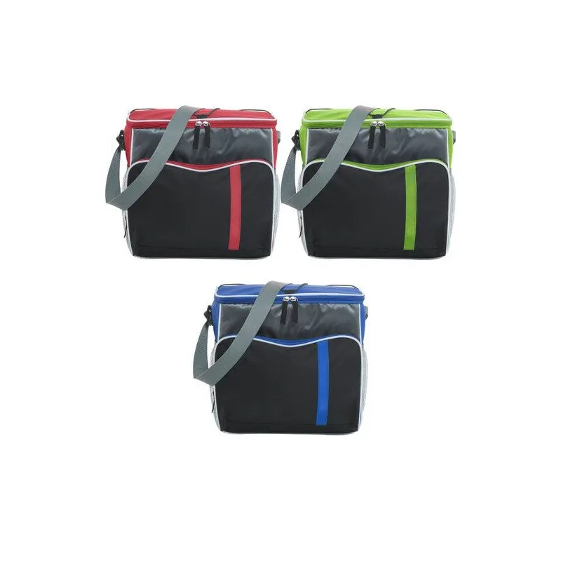 Sac isotherme pratique en polyester personnalisé pour repas - Ravi Matières : LDPE Couleurs : noir Contenance : 500 ml marquage 