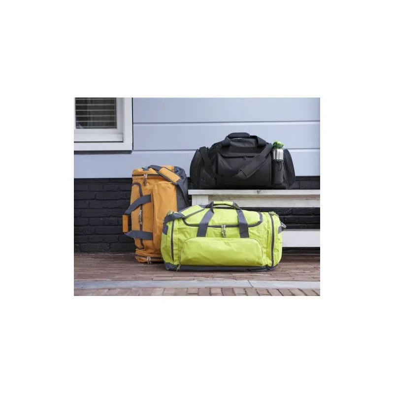 Sac de sport personnalisé en polyester - Ricardo, pratique pour vos activités Matières : céramique Couleurs : blanc Contenance :