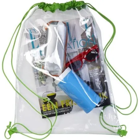 Sac à dos écologique en PVC personnalisé Kiki - Idéal pour vos loisirs pas cher Matières : non tissé Couleurs : blanc Contenance