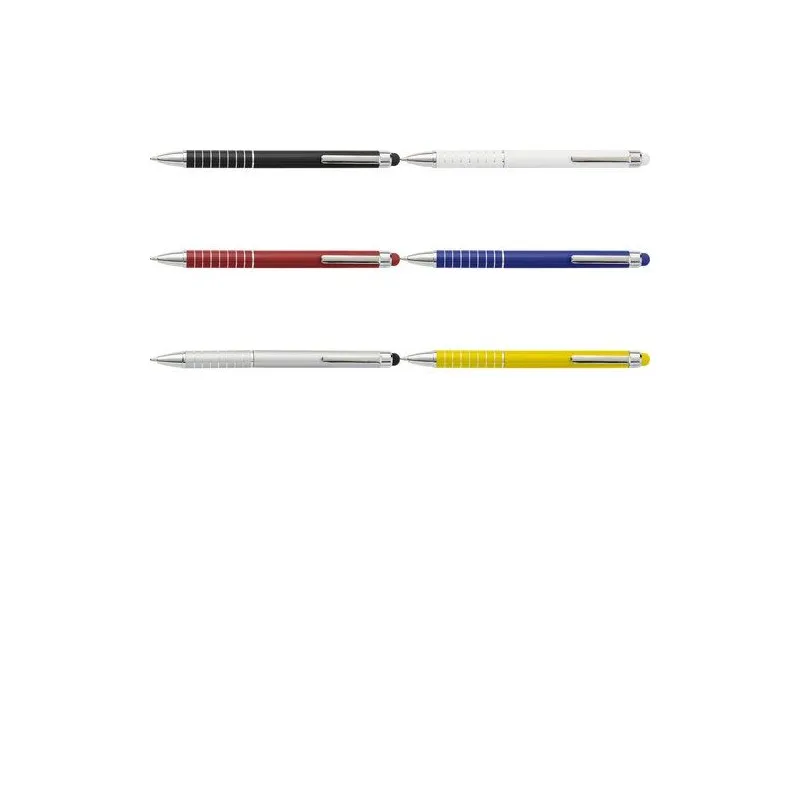 Stylo bille en aluminium personnalisé twist Oliver Matières : ABS recyclé Couleurs : blanc cadeau affaires élégant