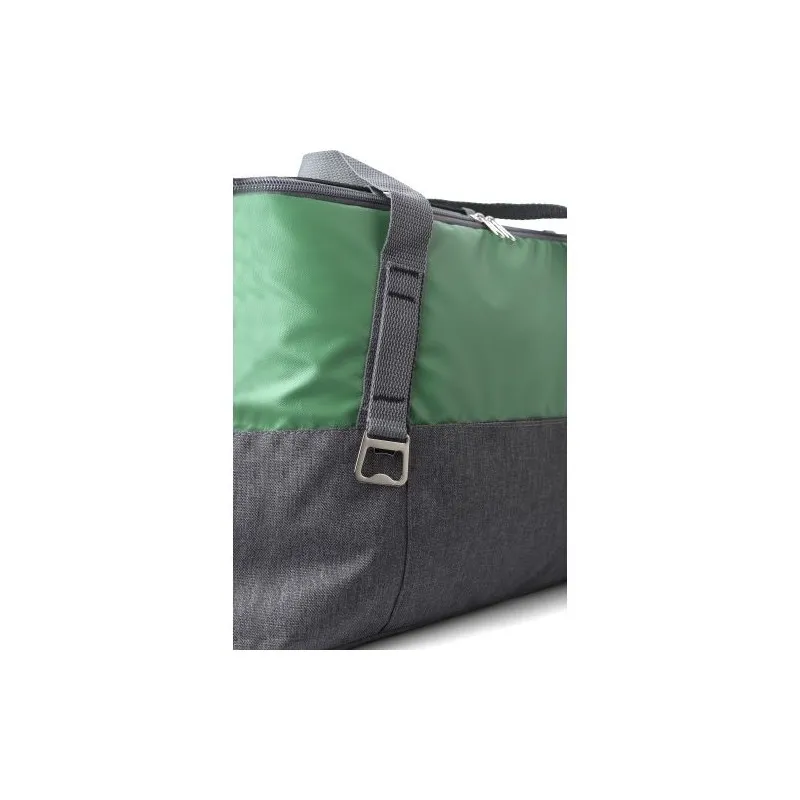 Sac isotherme pratique en polycanvas pas cher Carlos Matières : bambou Couleurs : marron impression logo haute qualité