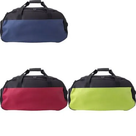 Sac de sport personnalisé en polyester Connor - Idéal pour vos activités à prix réduit Matières : bois impression haute définiti