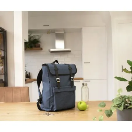 Sac à dos personnalisé en polyester pour sport et loisirs - Genevieve Matières : polypropylène (PP) Couleurs : blanc Contenance 