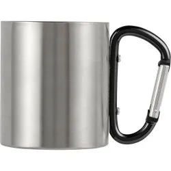 Mug publicitaire double paroi personnalisé Nella Matières : caoutchouc Couleurs : vert clair