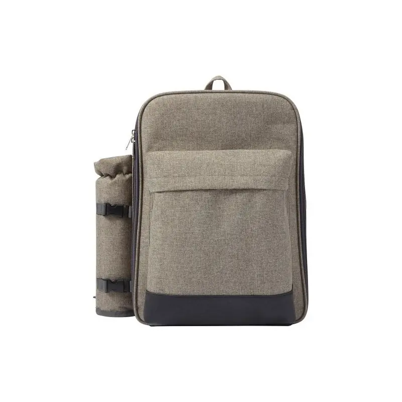 Sac à dos isotherme personnalisé en polyester pour pique-nique - Allison Matières : nylon Couleurs : bleu clair marquage laser u