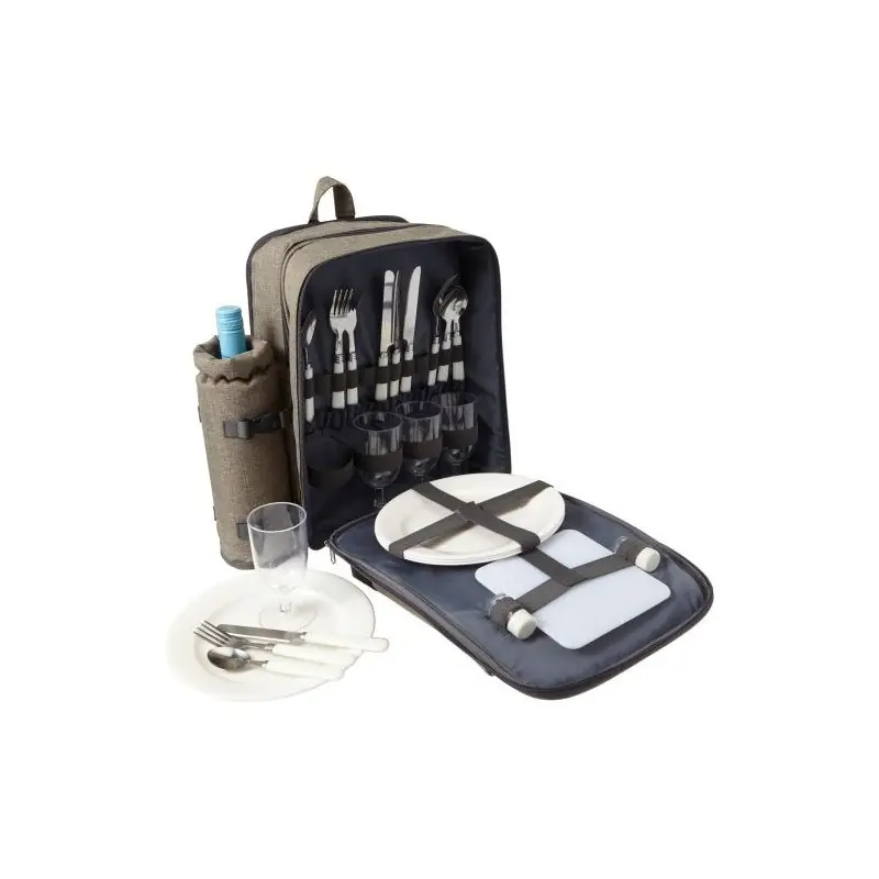 Sac à dos isotherme personnalisé en polyester pour pique-nique - Allison Matières : nylon Couleurs : vert fluo personnalisation 