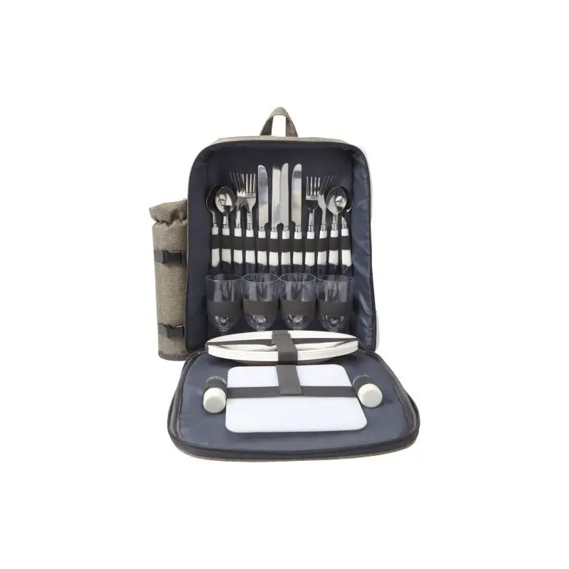 Sac à dos isotherme personnalisé en polyester pour pique-nique - Allison Matières : nylon Couleurs : vert fluo goodies entrepris