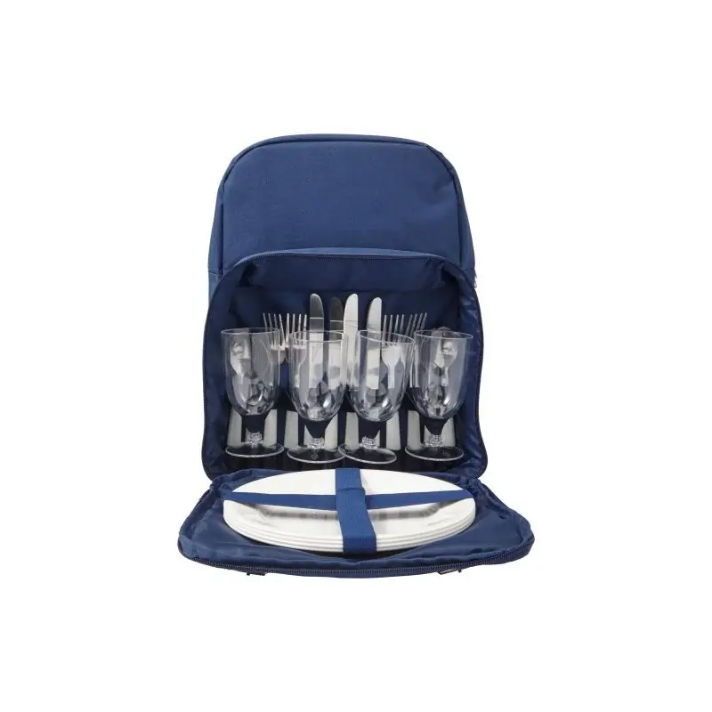 Sac à dos isotherme personnalisé en polyester pour pique-nique Izaro Matières : coton Couleurs : gris clair impression haute déf