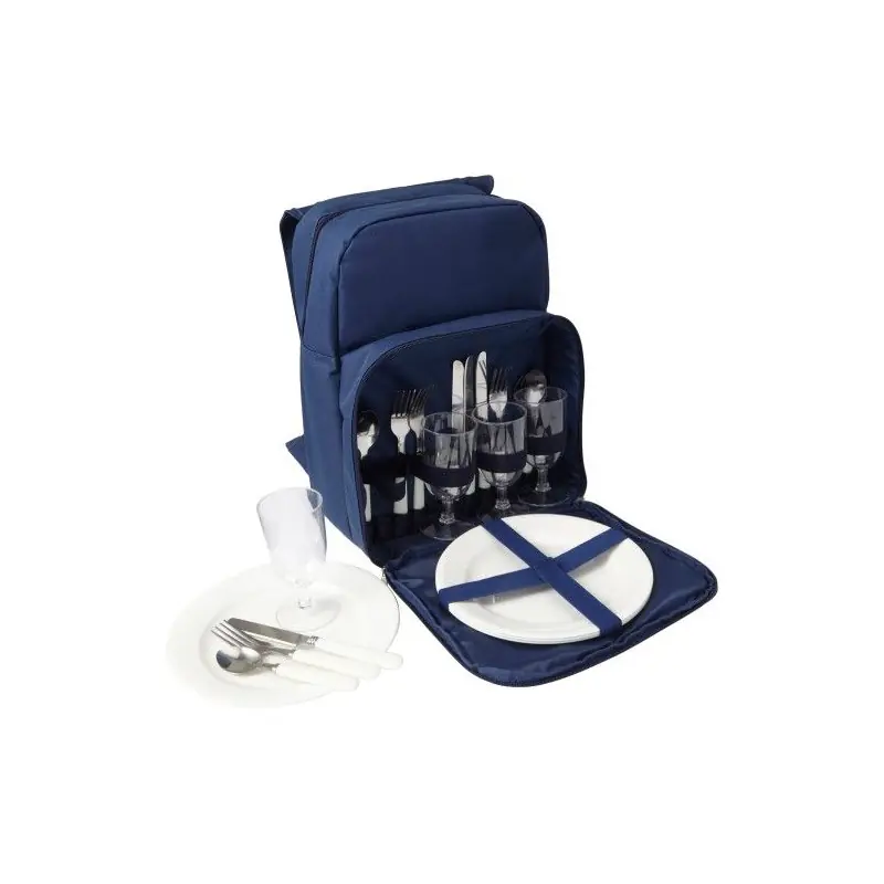 Sac à dos isotherme personnalisé en polyester pour pique-nique Izaro Matières : coton Couleurs : gris clair marquage laser ultra