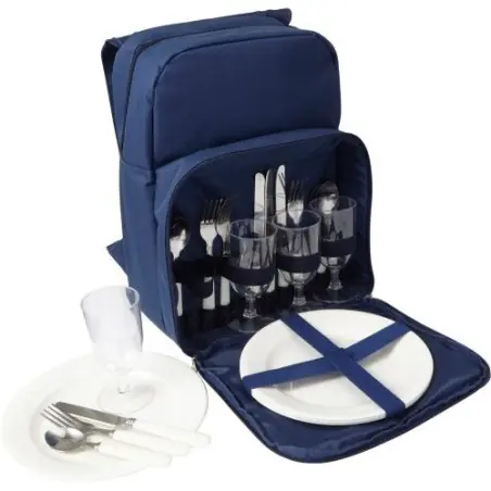 Sac à dos isotherme personnalisé en polyester pour pique-nique Izaro Matières : coton Couleurs : gris clair marquage laser ultra