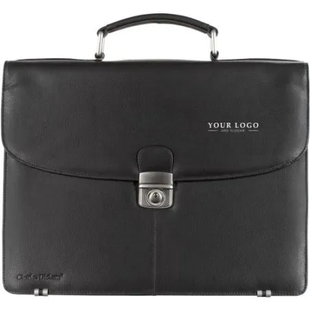 Sacoche Économique en Cuir Personnalisée pour Ordinateur Charles Dickens® Matières : Synthétique Couleurs : bleu cadeau entrepri