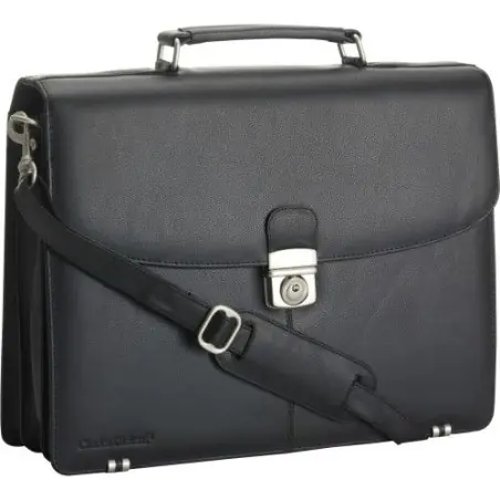 Sacoche Économique en Cuir Personnalisée pour Ordinateur Charles Dickens® Matières : Synthétique Couleurs : bleu marquage laser 