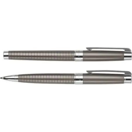 Stylo personnalisé élégant et précis à bille et roller - Charles Dickens® Alan Matières : Synthétique Couleurs : jaune