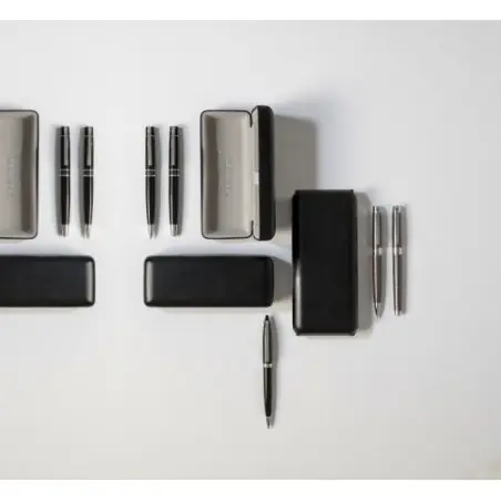 Stylo personnalisé élégant et précis à bille et roller - Charles Dickens® Alan Matières : Synthétique Couleurs : jaune cadeau co