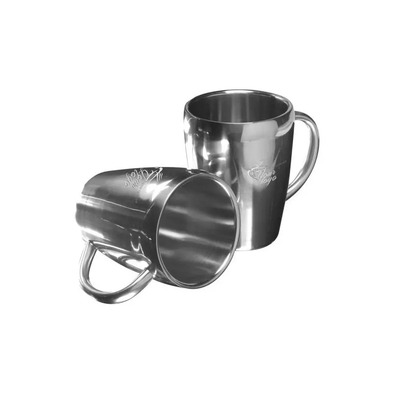 Set de 2 mugs Naya en acier inoxydable